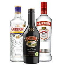 Baileys, Gordon's of Smirnoff